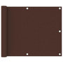 Voir la diapositive 1 : VIDAXL Ecran de balcon Marron 75x500 cm Tissu Oxford