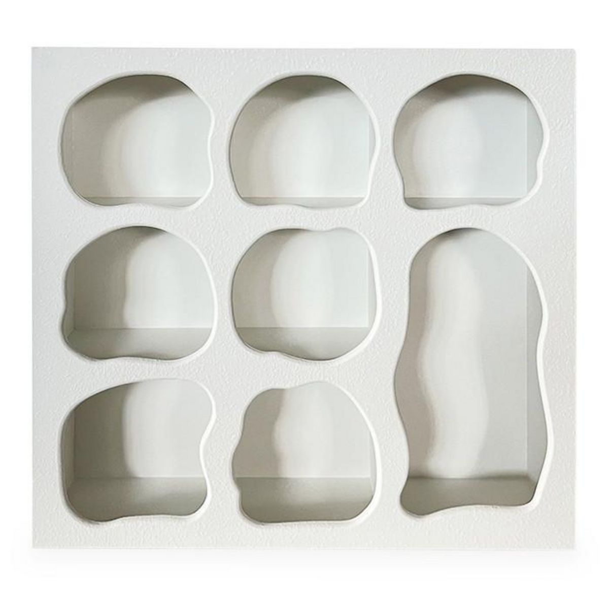 Paris Prix Étagère Organique 8 Niches  Pearlie  58cm Blanc