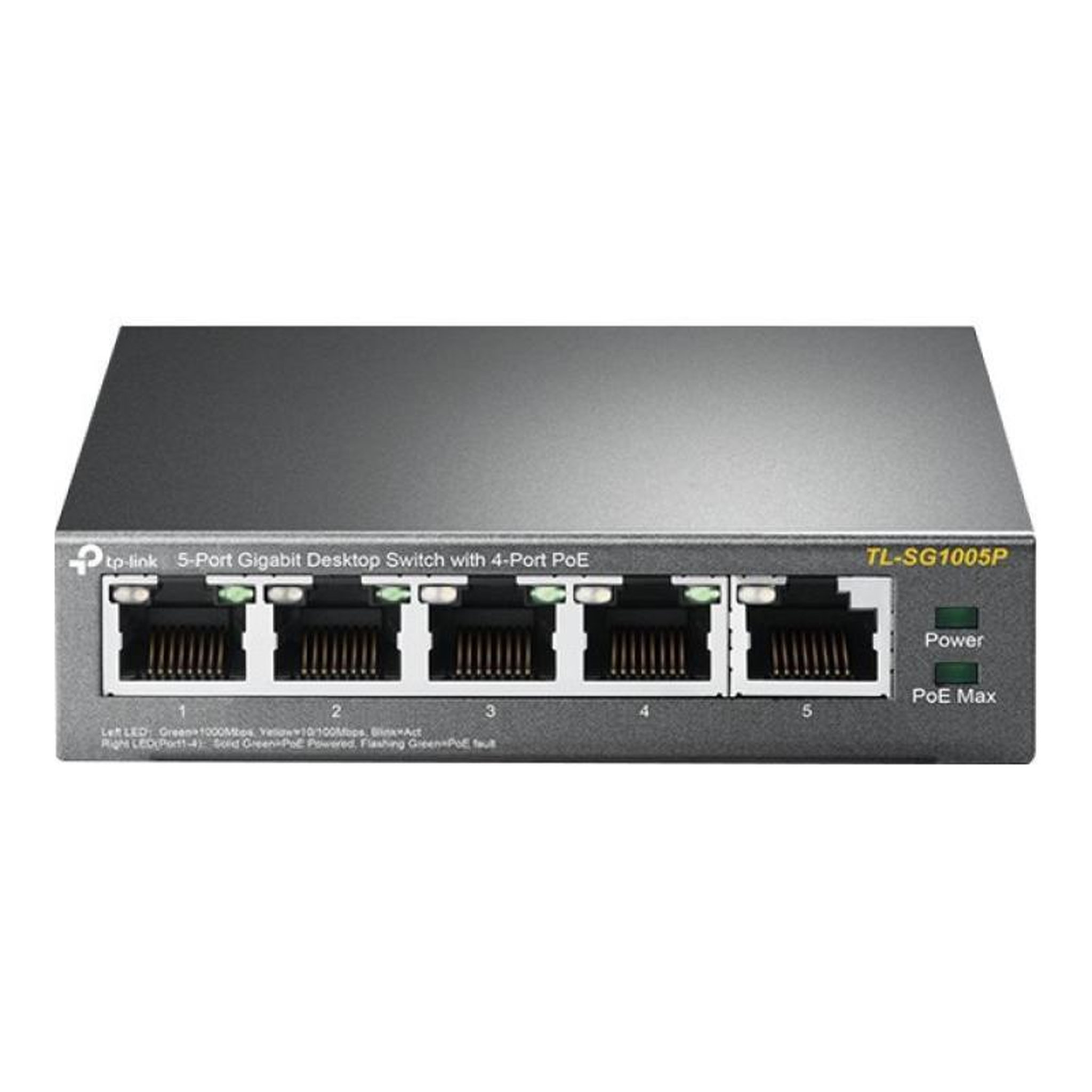 Voir la diapositive 2 : TP-LINK TP-LINK TPLINK Switch TL-SG1005P TLSG1005P (TL-SG1005P)