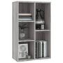 Voir la diapositive 4 : VIDAXL Bibliotheque/Buffet sonoma gris 50x25x80 cm bois d'ingenierie