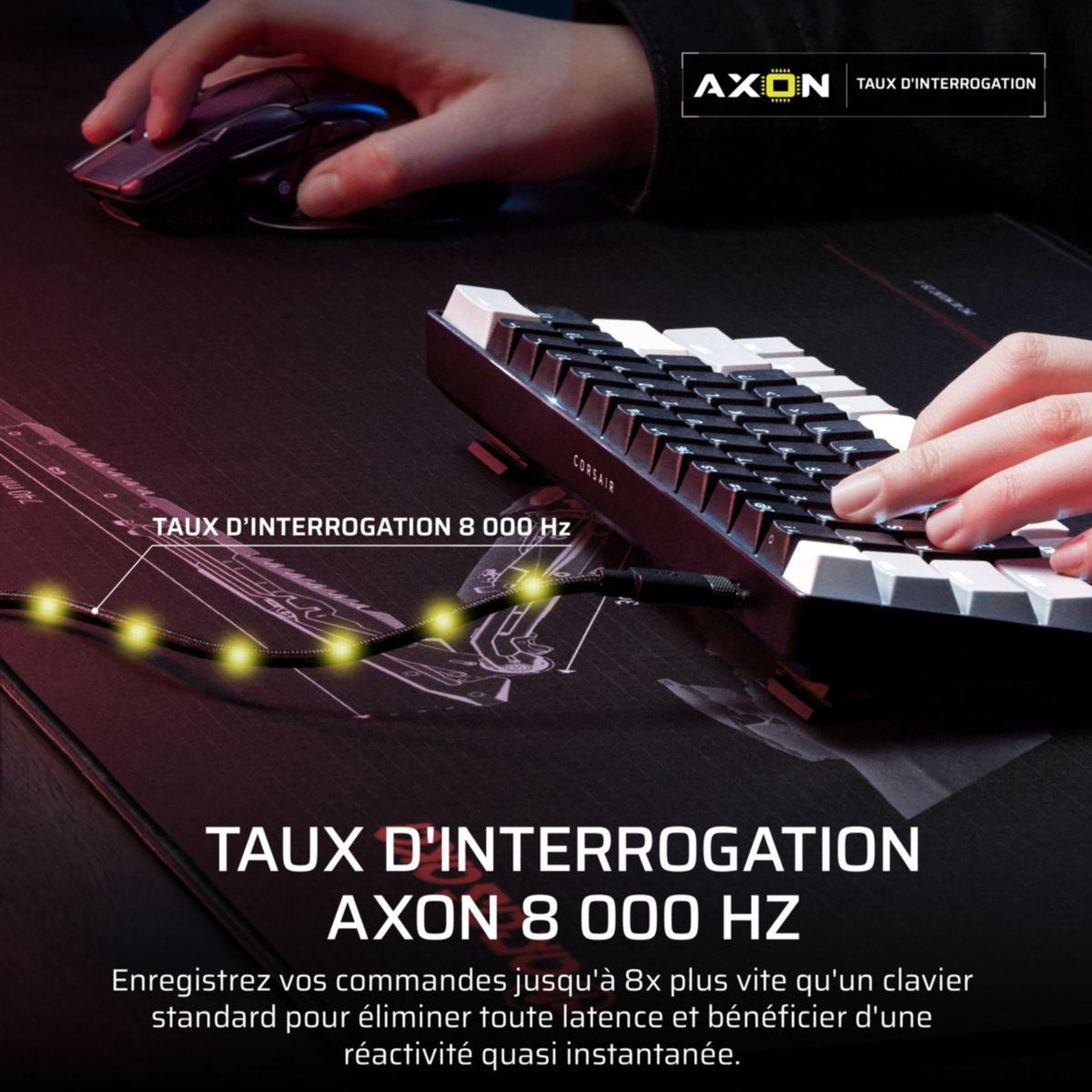 Voir la diapositive 5 : Corsair Clavier gamer clipper pro mini 60 hall