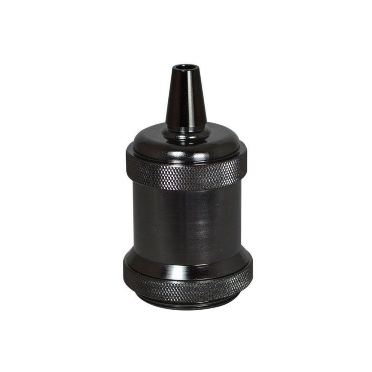 CENTRALE BRICO Douille e27 filetage métal chrome noir TIBELEC