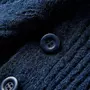 VIDAXL Cardigan tricote pour enfants bleu marine 140
