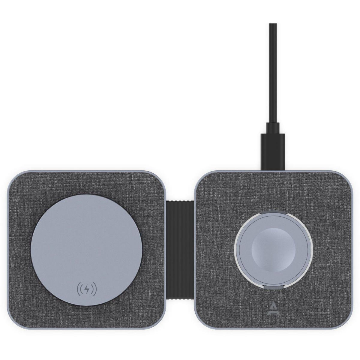 ADEQWAT Chargeur sans fil MagSafe 2 en 1 plat pliable 15W