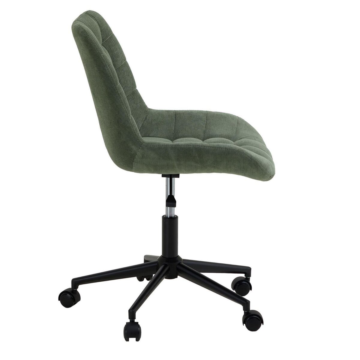 IDIMEX Chaise de bureau VASILO en velours côtelé