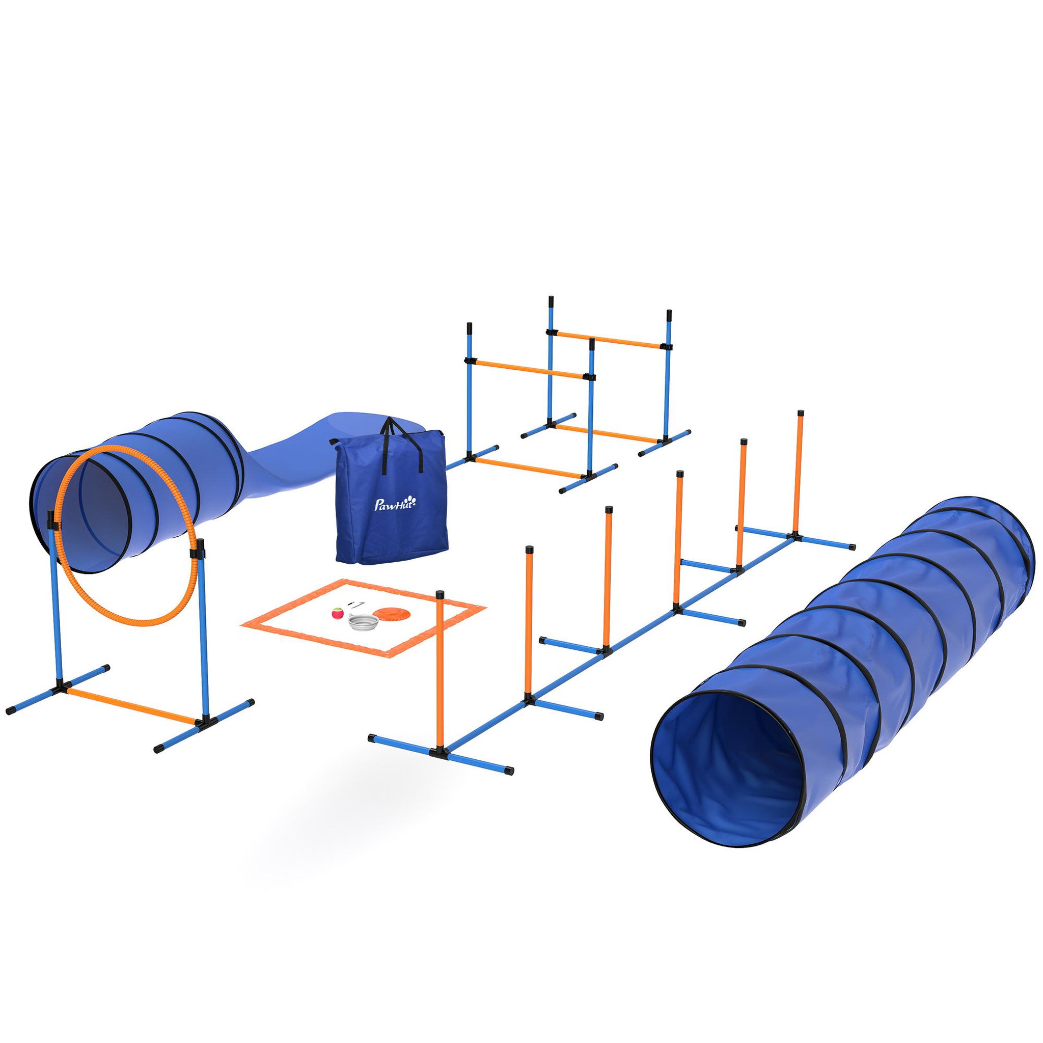 Voir la diapositive 5 : PAWHUT Kit d'agilité complet pour chien 11 pièces