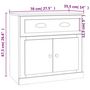 Voir la diapositive 6 : VIDAXL Buffets 2 pcs gris beton bois d'ingenierie