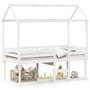 Voir la diapositive 2 : VIDAXL Lit haut sans matelas blanc 90x190 cm bois de pin massif