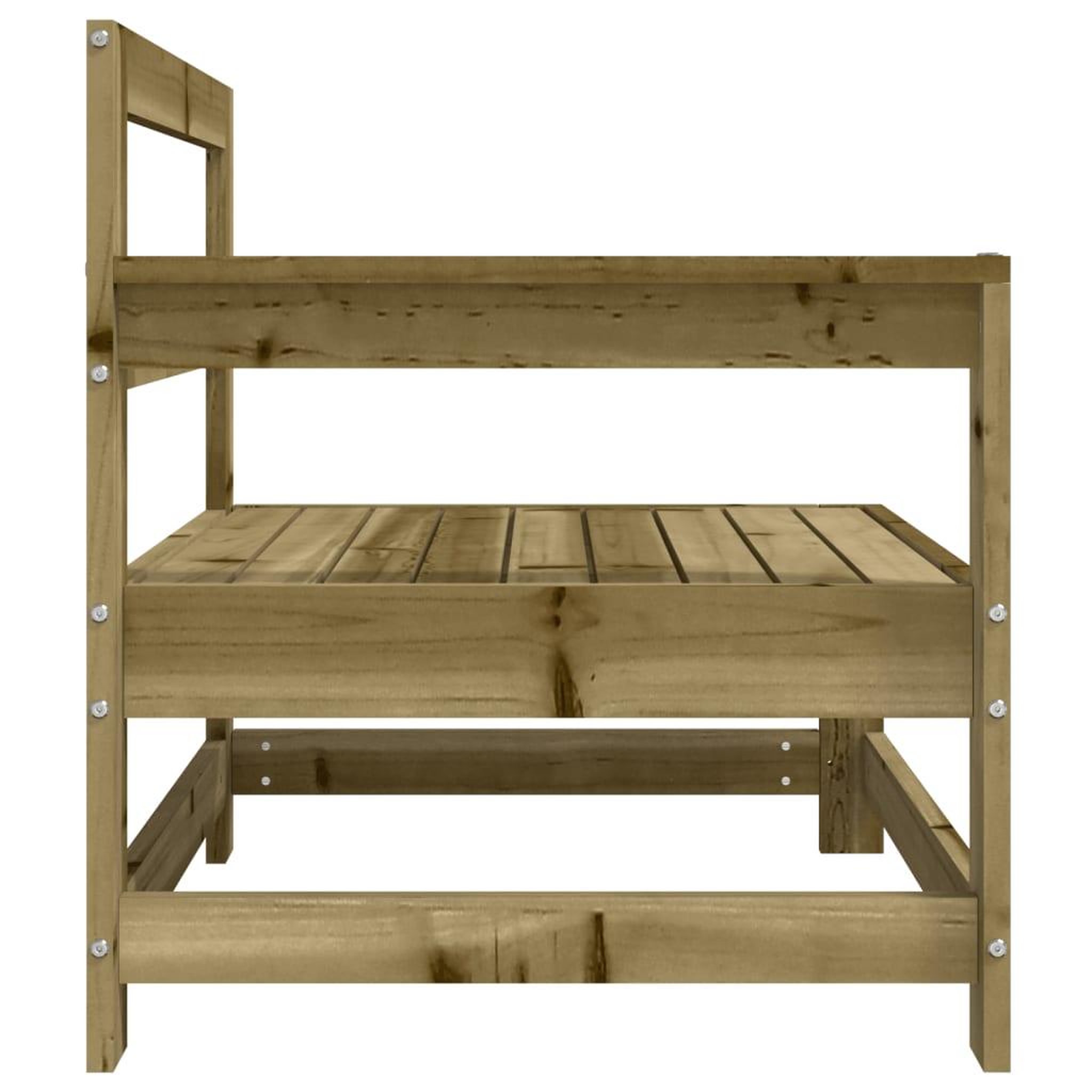 Voir la diapositive 5 : VIDAXL Canapes d'angle de jardin 2 pcs bois de pin impregne