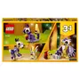 LEGO Creator 31125 Fabuleuses Créatures de la Forêt, Jouet 3 en 1 Hibou Hérisson Lapin