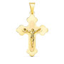 Voir la diapositive 1 : L'ATELIER D'AZUR Pendentif  - Médaille Christ sur la Croix Or 18 Carats 750/000 Jaune - Chaine Offerte