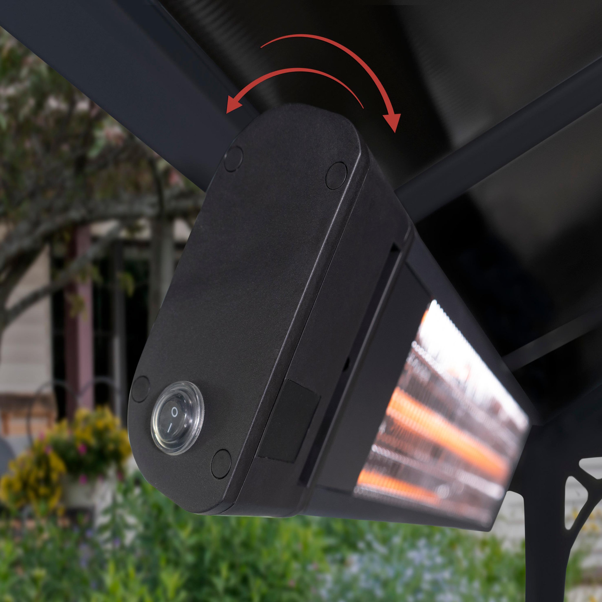 Voir la diapositive 4 : CANOPIA Chauffage e x térieur aluminium et fibre de carbone 1800 w canopia