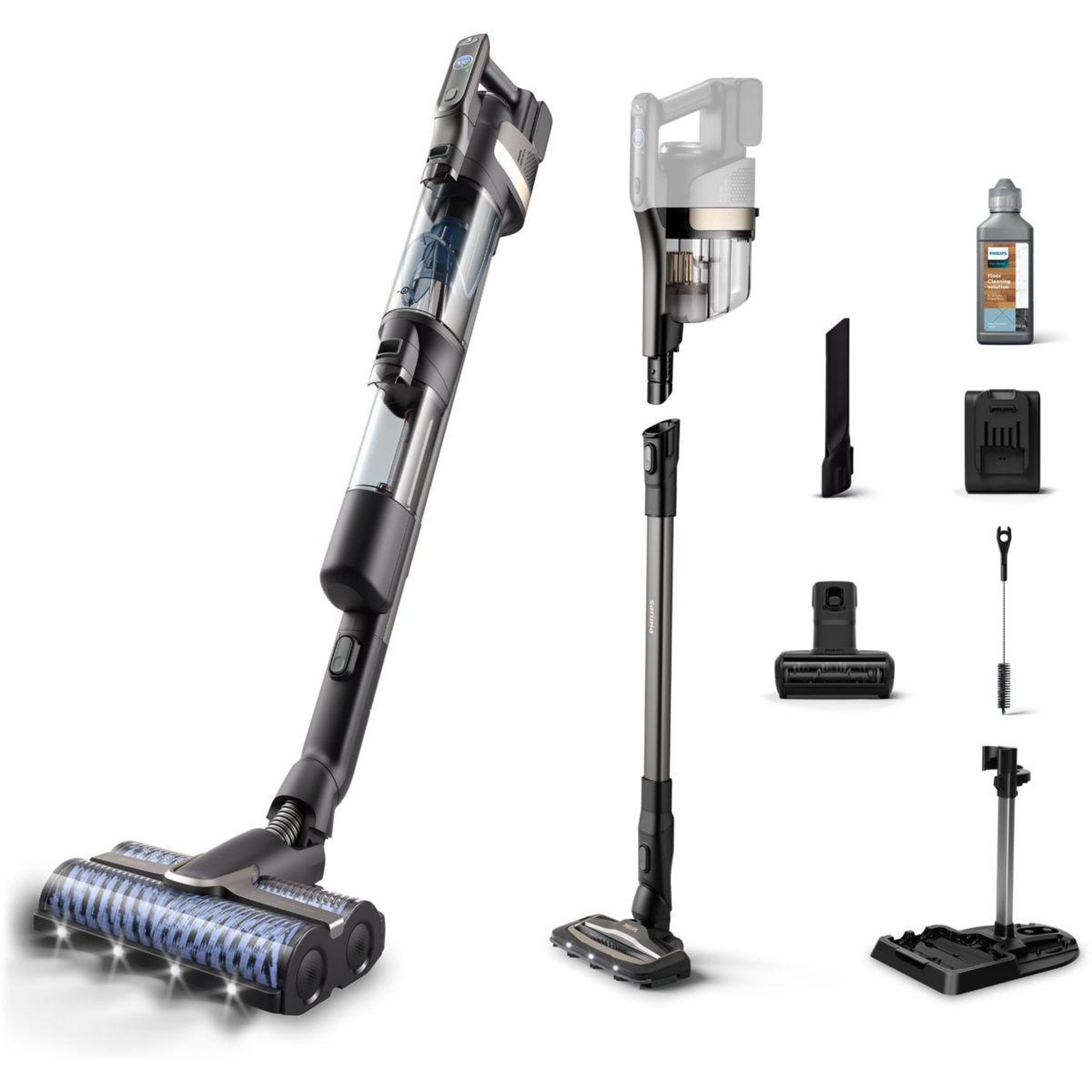 Voir la diapositive 2 : Philips Aspirateur laveur AquaTrio XW9463/11 série 9000