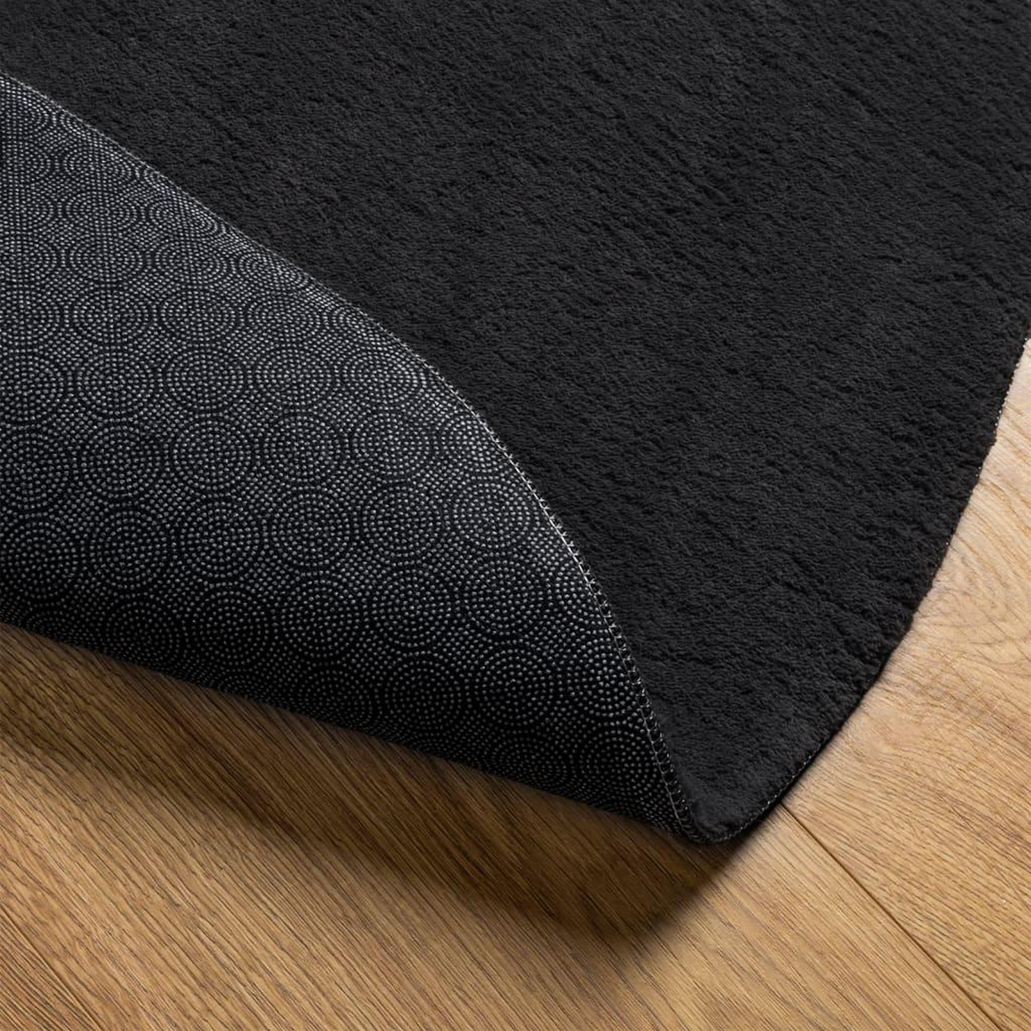 Voir la diapositive 5 : VIDAXL Tapis HUARTE a poils courts doux et lavable noir Ø 100 cm