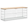 Voir la diapositive 5 : VIDAXL Banc de jardin design de gabion 103x31,5x42 bois massif de pin