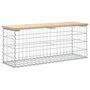 Voir la diapositive 5 : VIDAXL Banc de jardin design de gabion 103x31,5x42 bois massif de pin