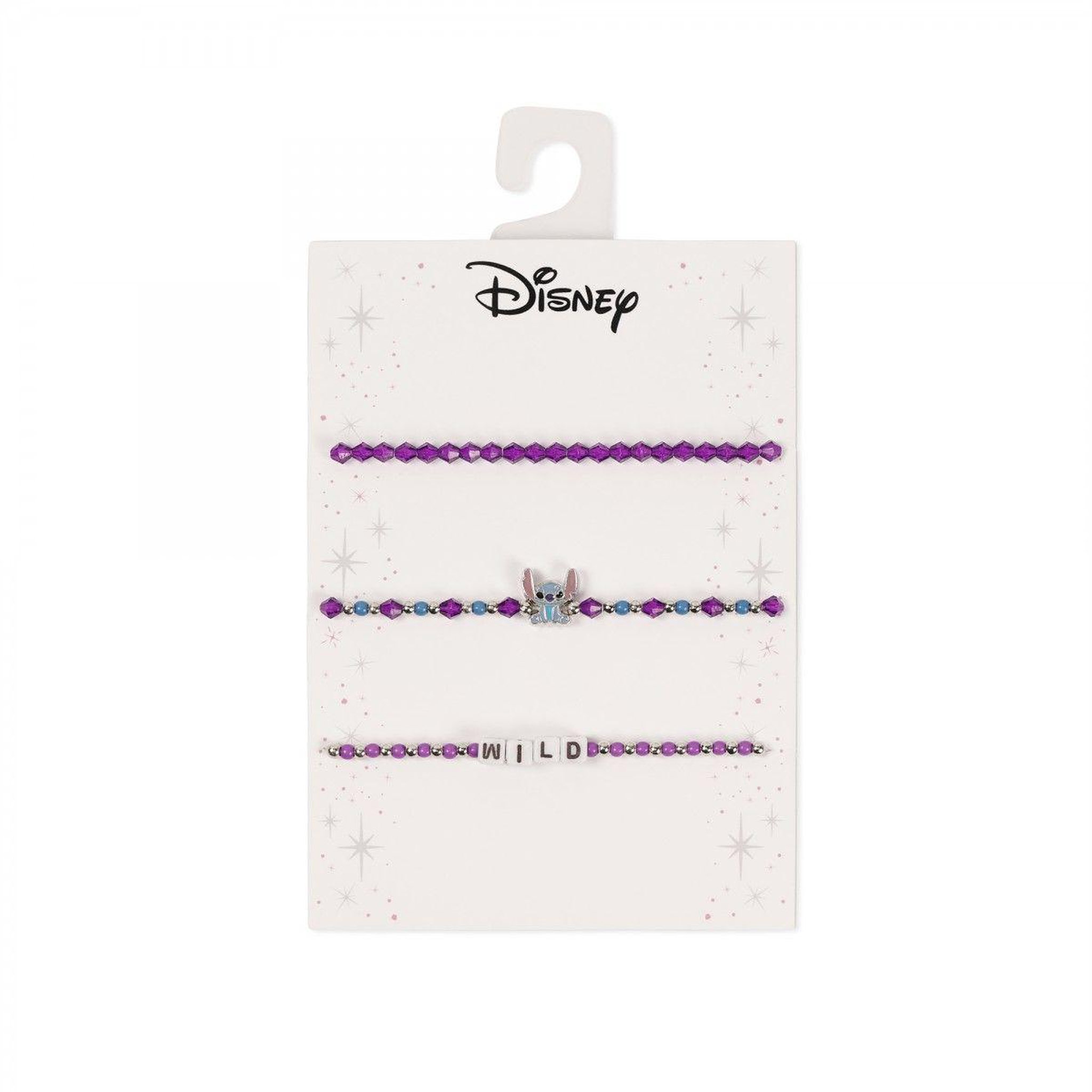 Voir la diapositive 1 : SC CRYSTAL Lot de 3 bracelets Disney - Stitch