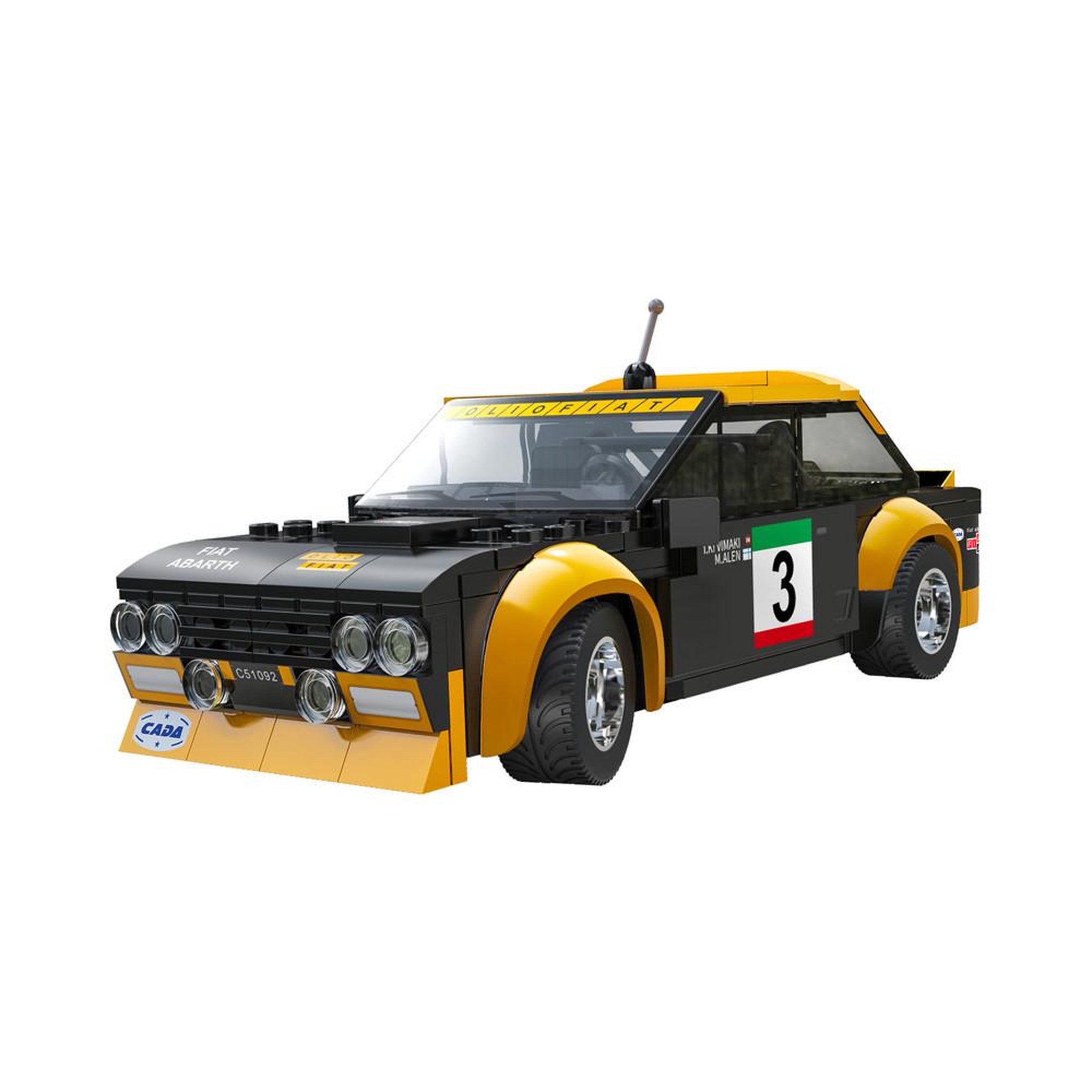Voiture RC à construire 1:20 Fiat Abarth 131 Rally, 216 pièces, télécommande et application