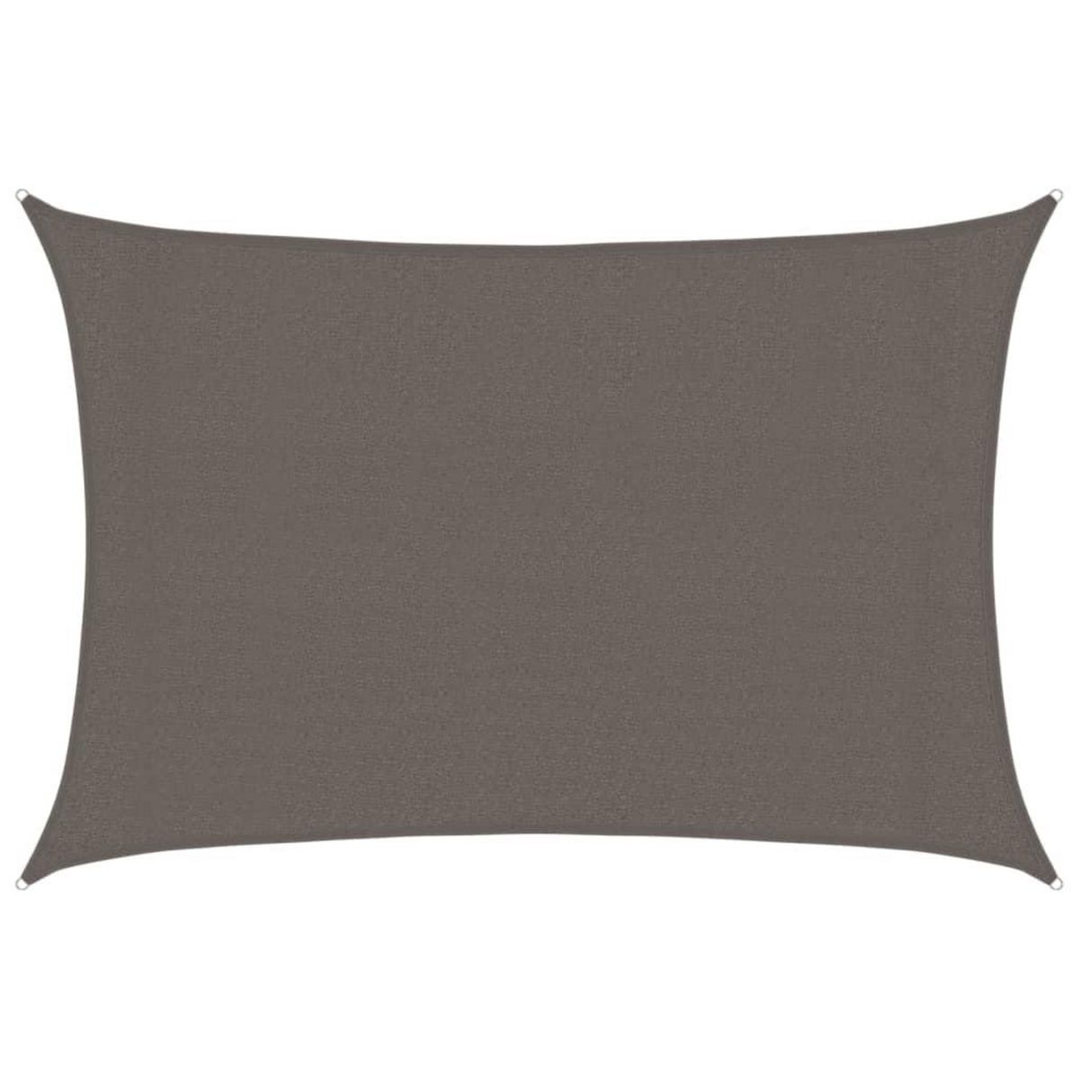 VIDAXL Voile d'ombrage 160 g/m^2 Anthracite 3x4,5 m PEHD