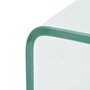 VIDAXL Table basse 98x45x30 cm Verre trempe Transparent