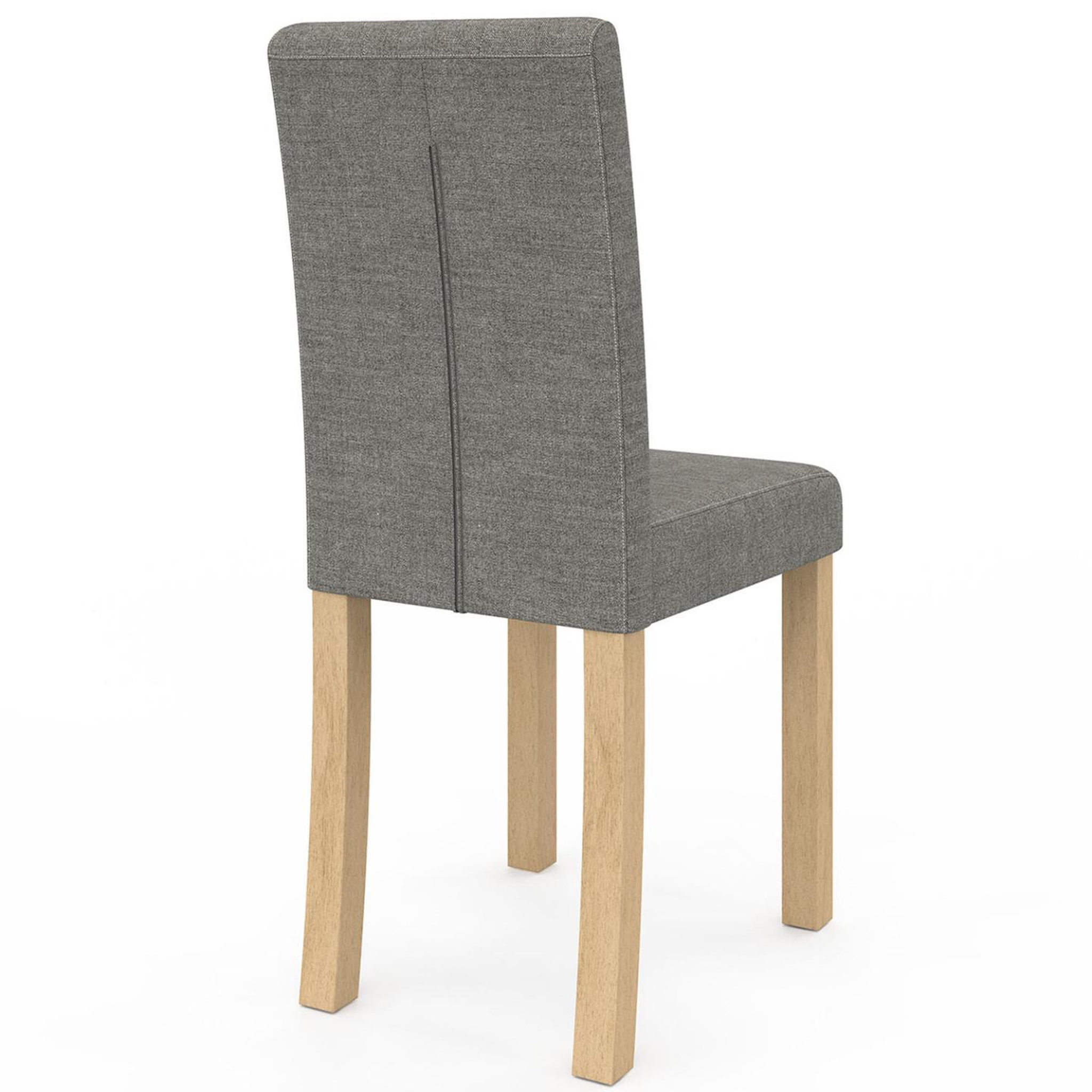 Voir la diapositive 4 : ID MARKET Lot de 6 chaises polga capitonnées grises pour salle à manger