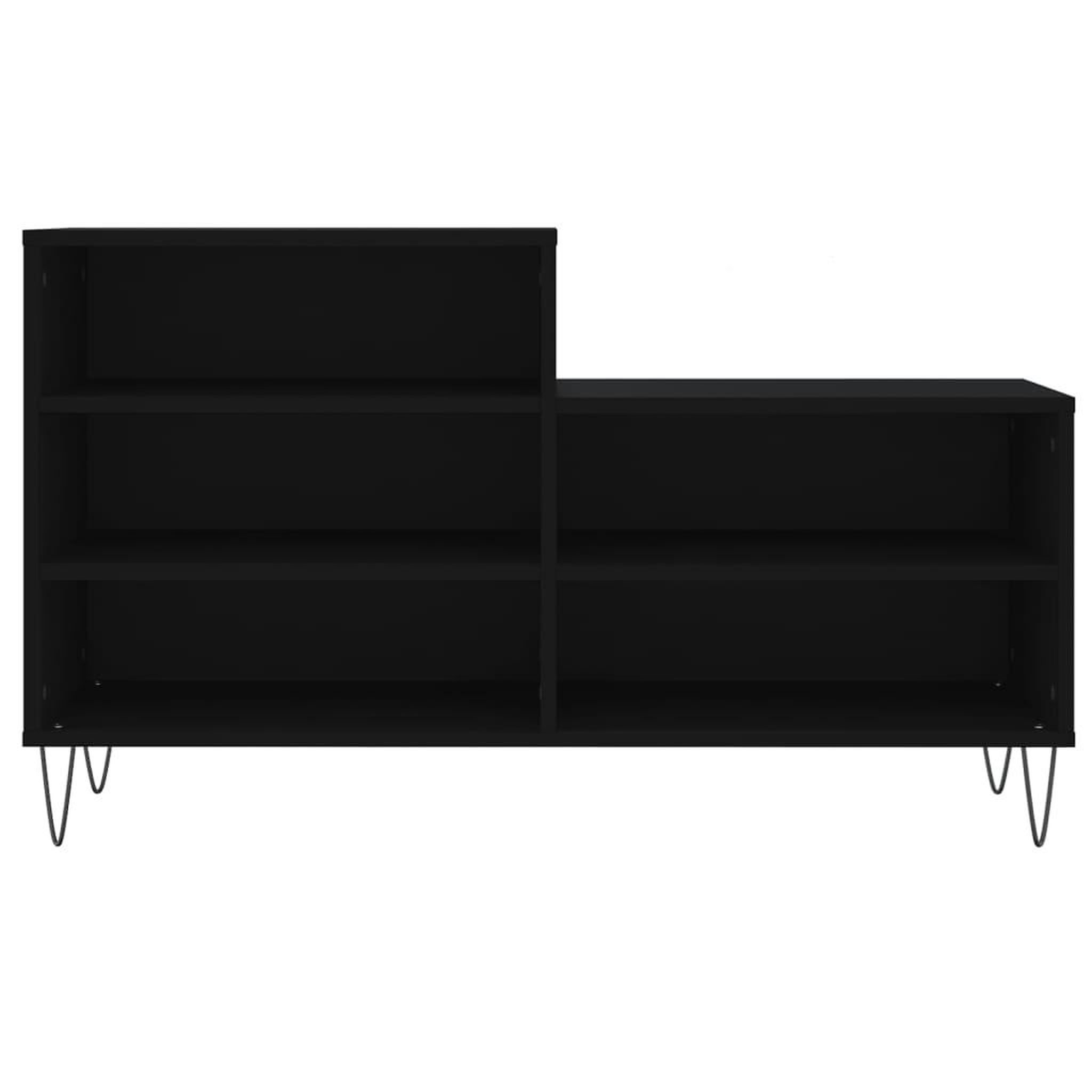 Voir la diapositive 4 : VIDAXL Armoire a chaussures Noir 102x36x60 cm Bois d'ingenierie