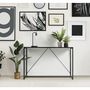 Voir la diapositive 2 : DIVERS Console design en métal Madison - L. 120 x H. 79 cm - Noir