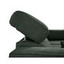 Voir la diapositive 6 : BEST MOBILIER Alicante - canapé d'angle réversible convertible avec têtières - coffre - 4 places - en tissu texturé