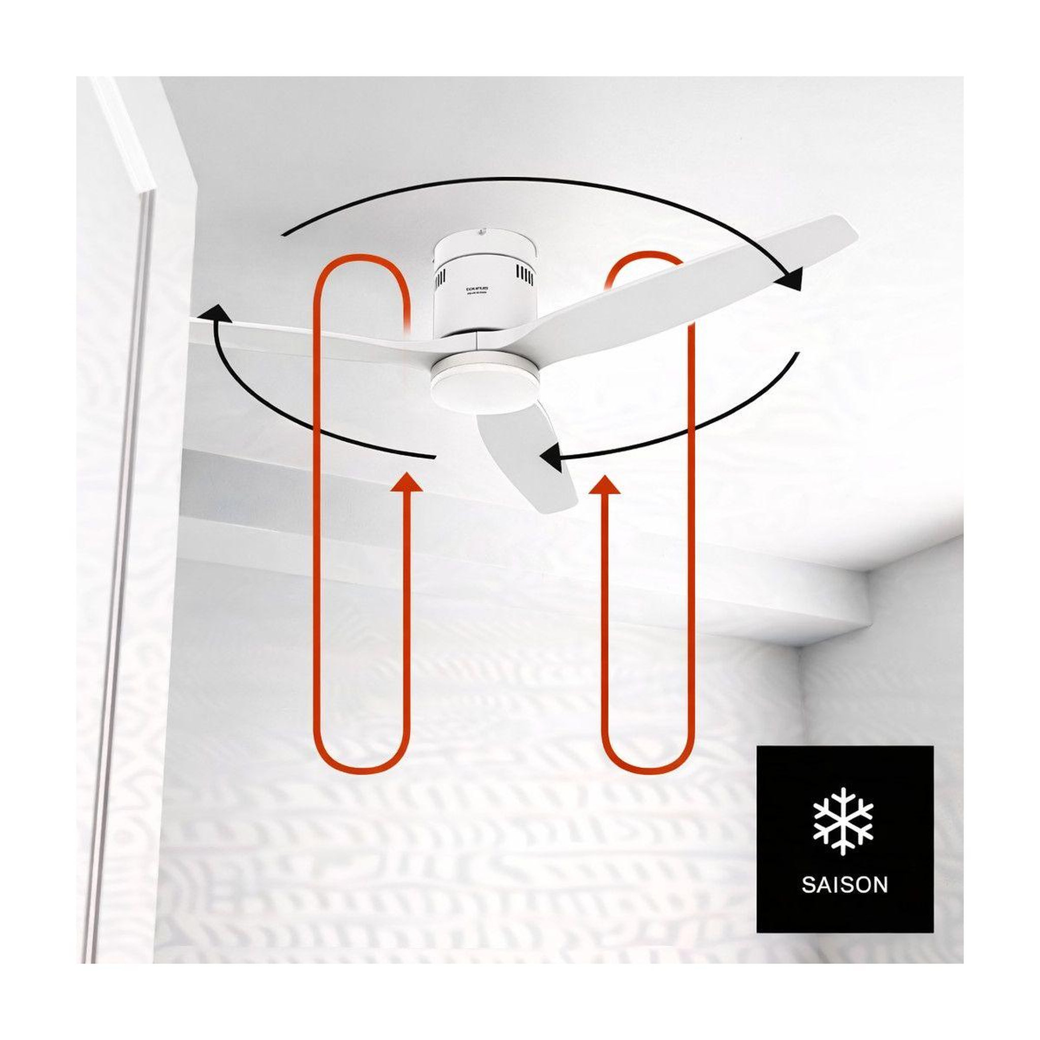 Voir la diapositive 4 : Taurus Ventilateur plafonnier POLAR 3B PURE