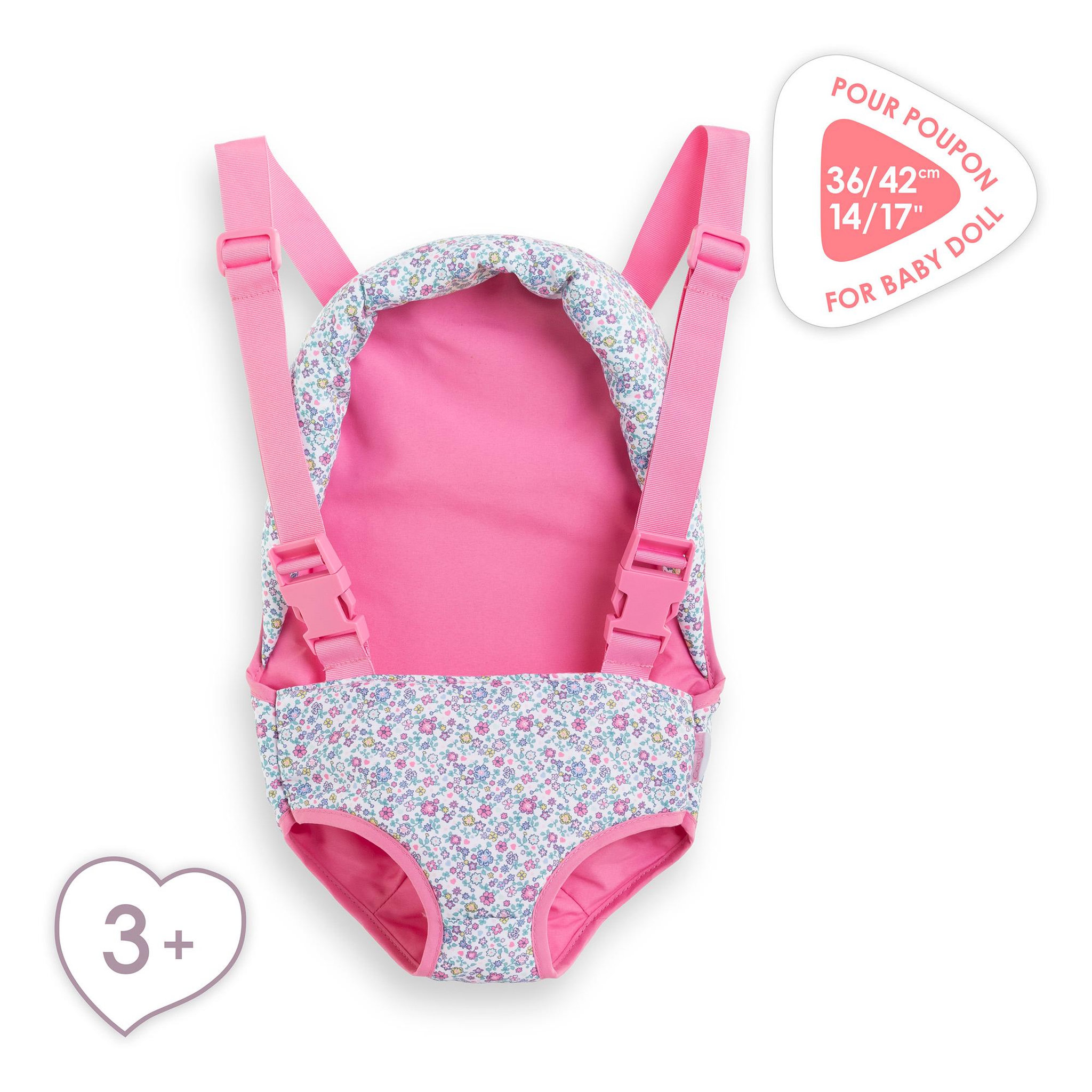 Voir la diapositive 3 : Corolle Porte-bébé Floral pour poupon 36 et 42 cm