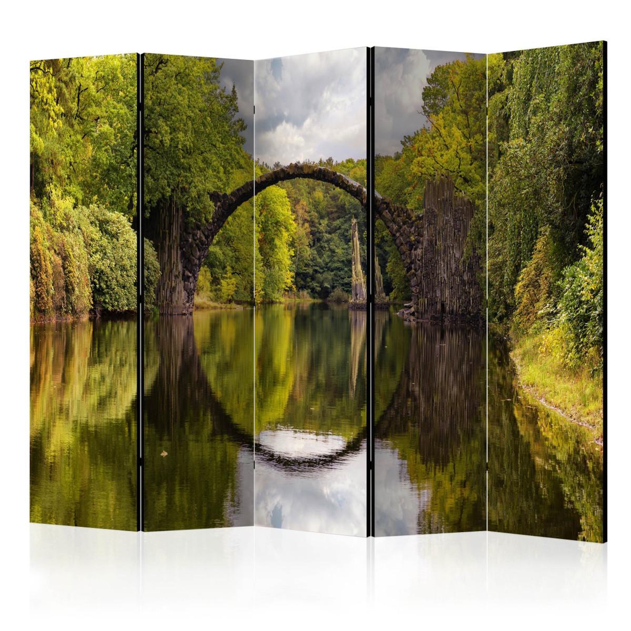 Paris Prix Paravent 5 volets  devil's bridge in kromlau,germany  172x225cm