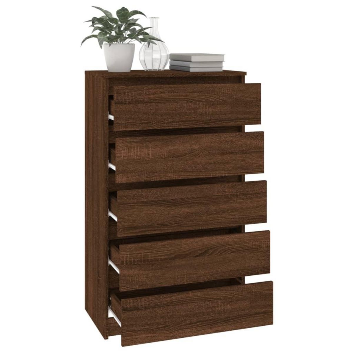 VIDAXL Commode Chene marron 60x36x103 cm Bois d'ingenierie
