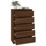 Voir la diapositive 5 : VIDAXL Commode Chene marron 60x36x103 cm Bois d'ingenierie