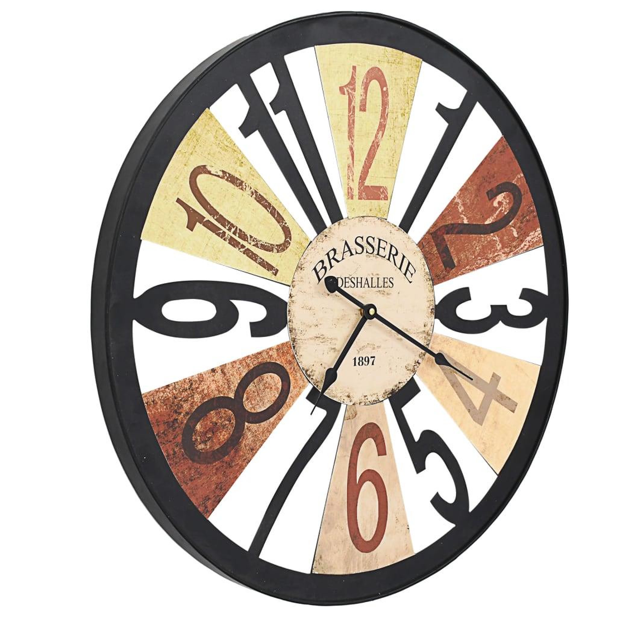 Voir la diapositive 3 : VIDAXL Horloge murale metal 60 cm multicolore