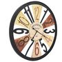 Voir la diapositive 3 : VIDAXL Horloge murale Metal 60 cm Multicolore