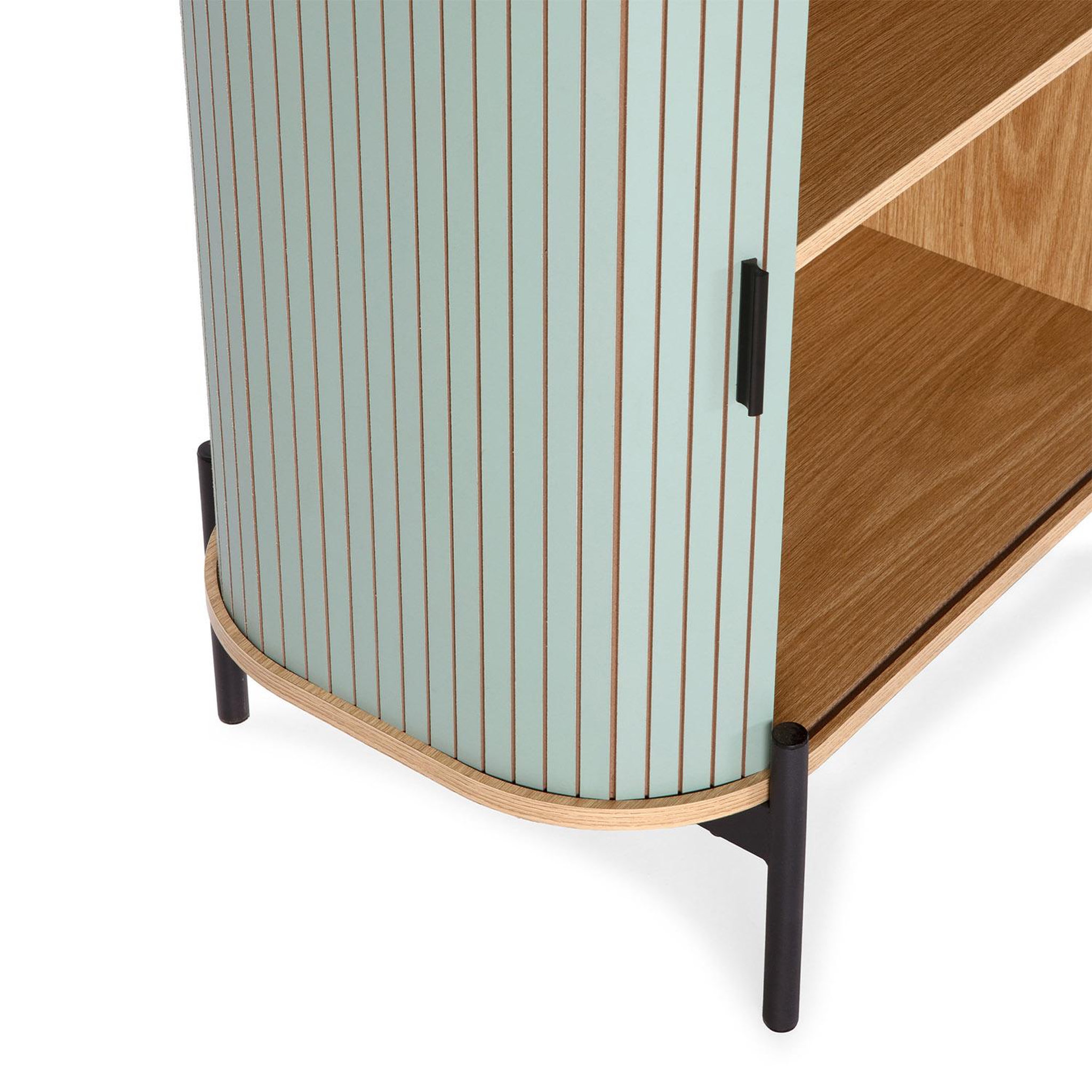 Voir la diapositive 5 : VS VENTA-STOCK Buffet Mónaco 2 portes couleur Bleu