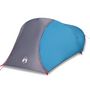 Voir la diapositive 2 : VIDAXL Tente de camping a dome 4 personnes bleu impermeable