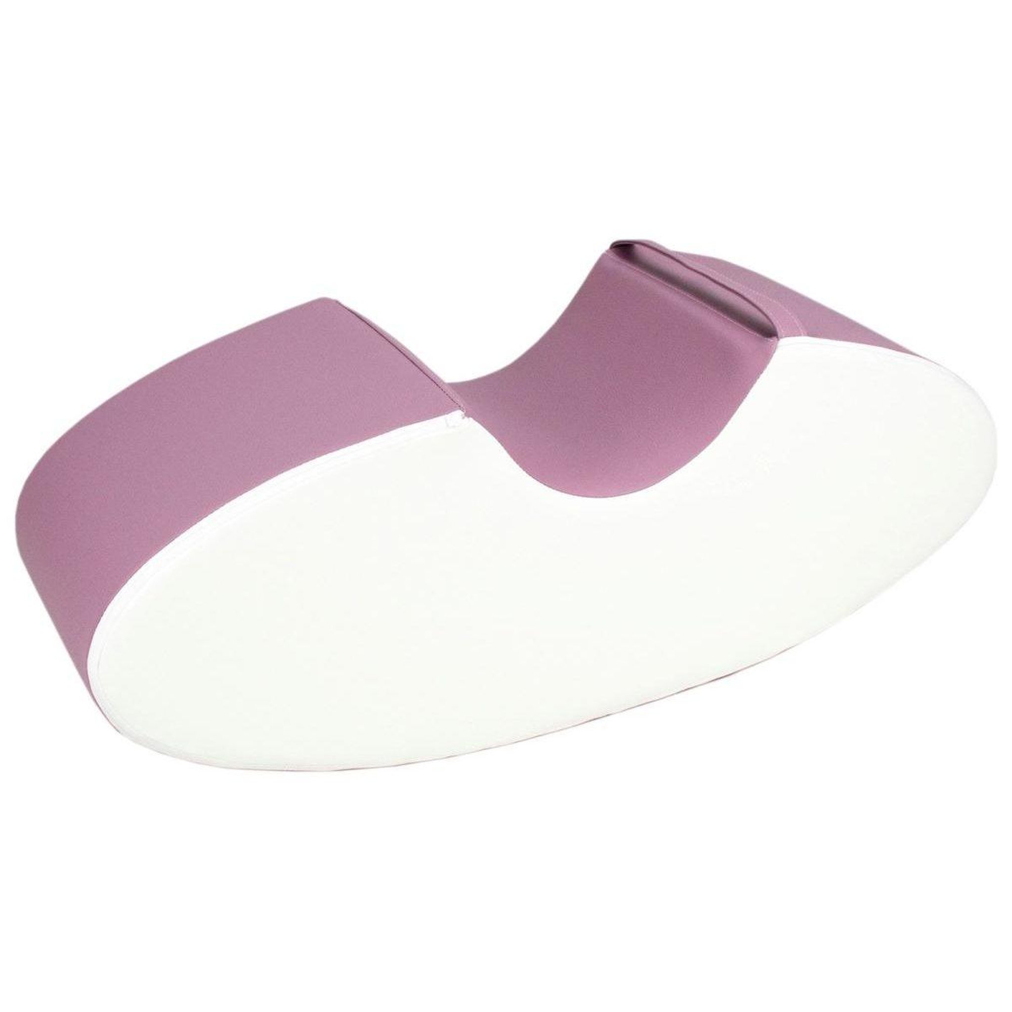 Voir la diapositive 2 : VELINDA Balancelle à bascule Bean Rocker — blanc, gris, violet