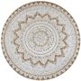 Voir la diapositive 1 : VIDAXL Tapis Jute tresse imprime 120 cm rond