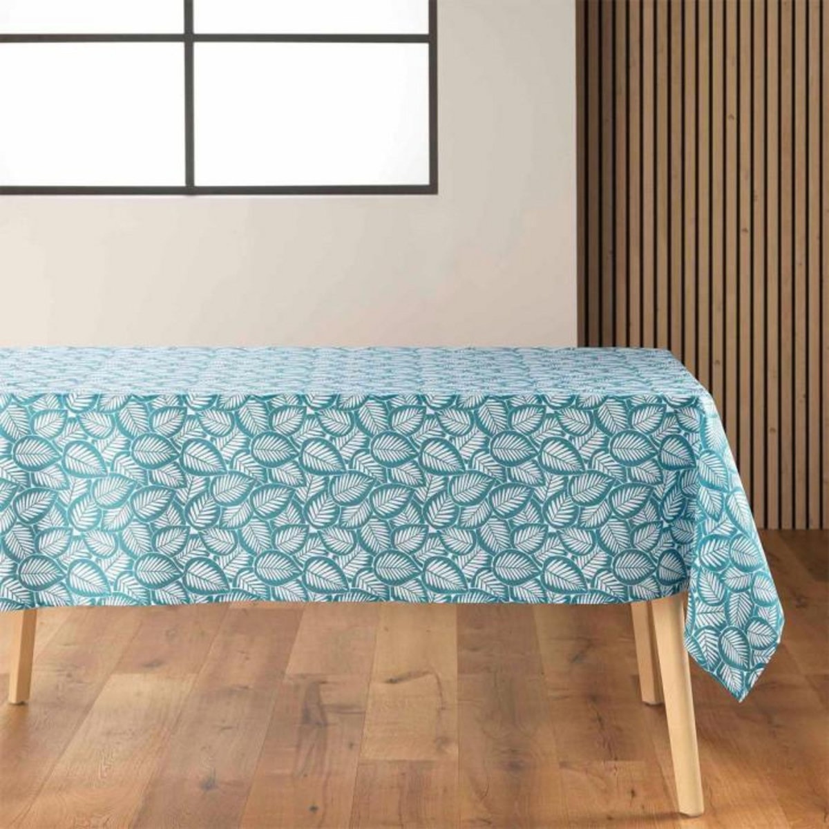 Paris Prix Nappe en Microfibre  Divany  140x240cm Bleu Pétrole