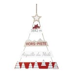 FEERIC LIGHT & CHRISTMAS Pancarte Murale  Étoile  70cm Rouge & Blanc