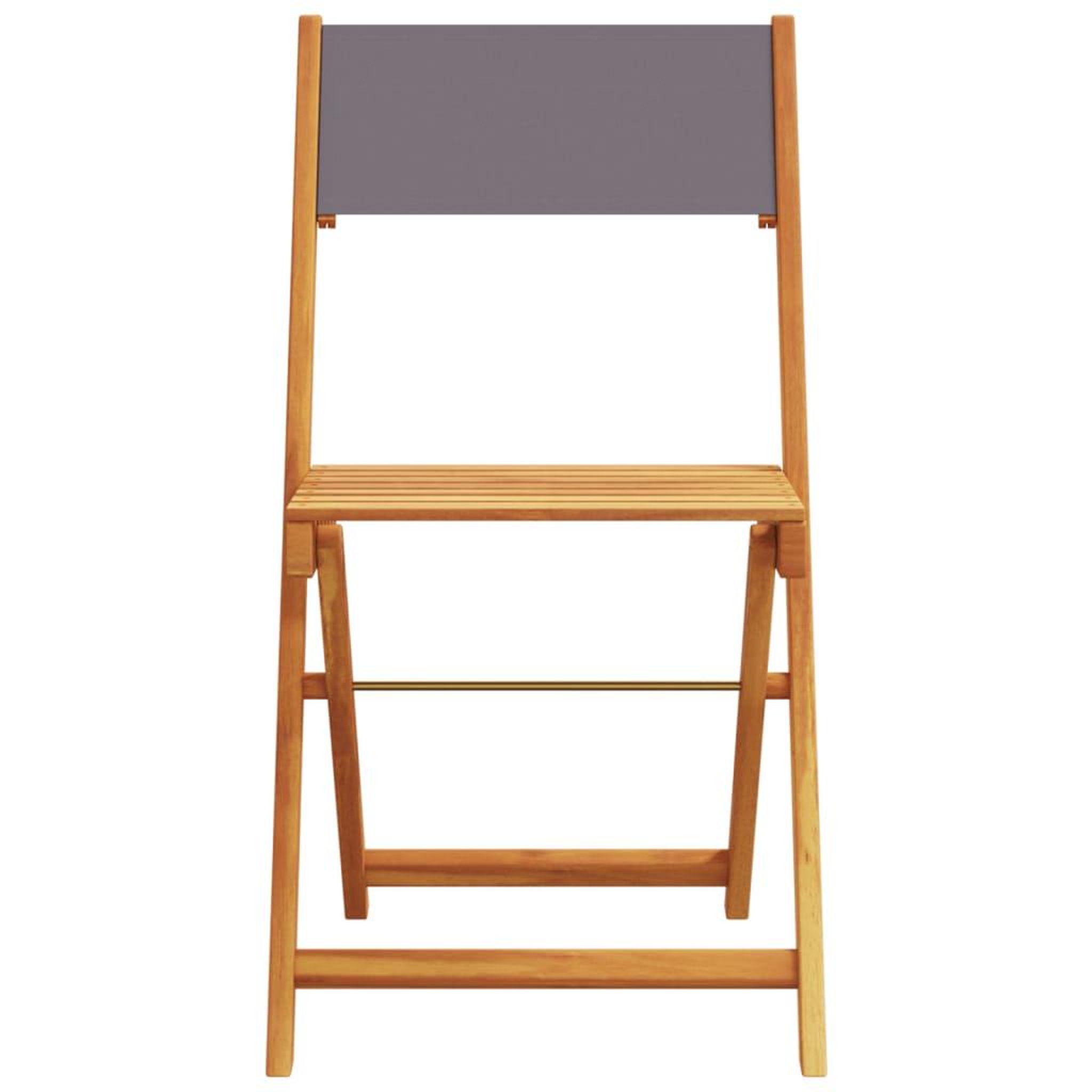 Voir la diapositive 4 : VIDAXL Ensemble de bistro 3 pcs anthracite tissu et bois massif