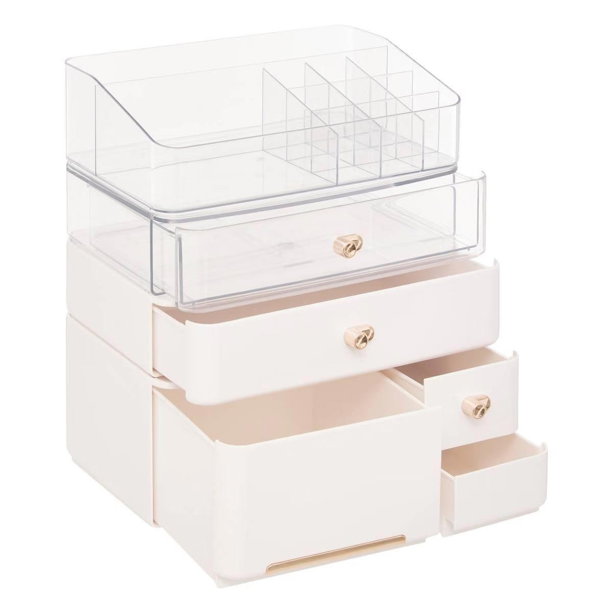Voir la diapositive 2 : FIVE Organiseur 5 tiroirs  sara  27cm blanc