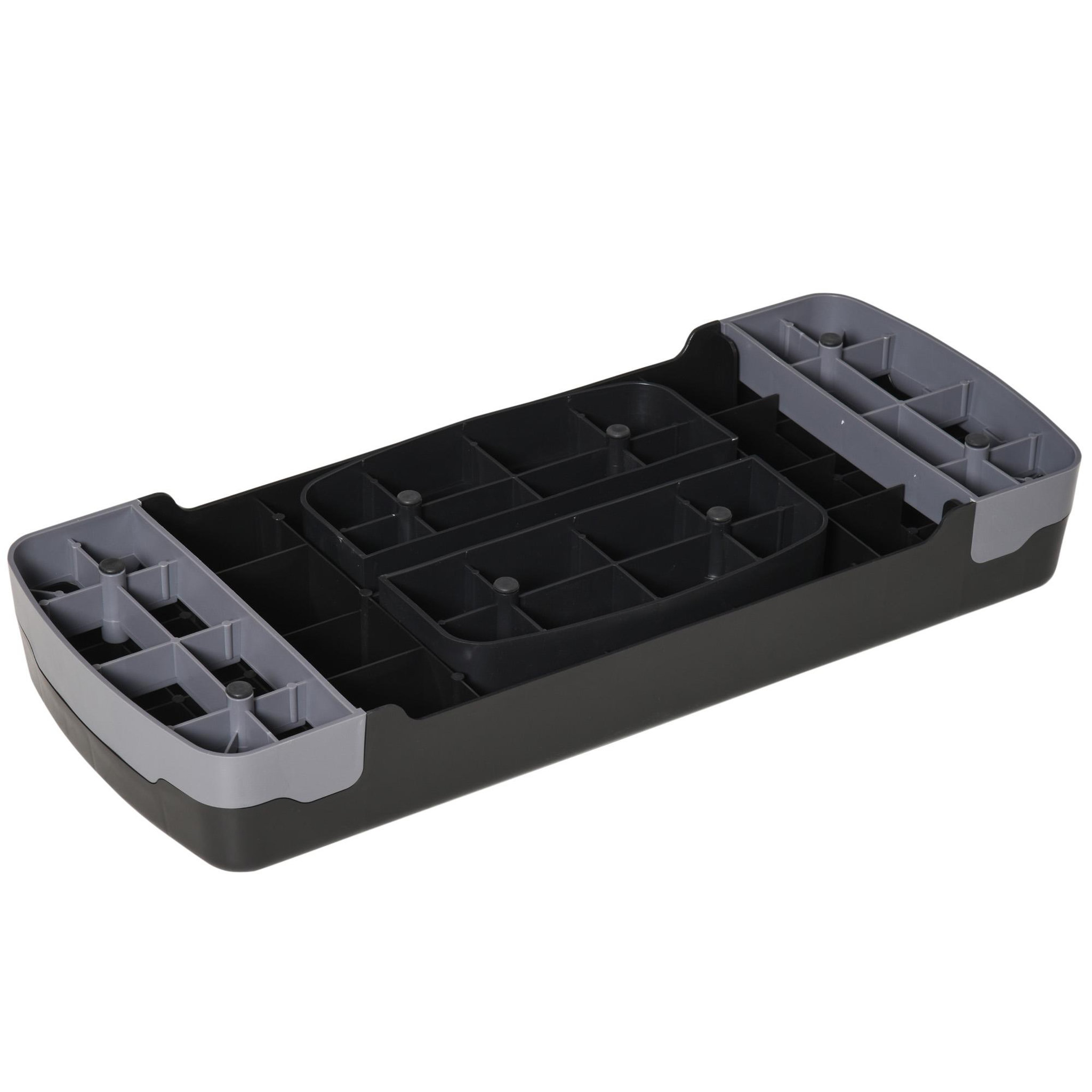Voir la diapositive 6 : HOMCOM Stepper fitness aerobic hauteur reglable surface antiderapante dim. 68l x 29l x 10-15h cm plastique gris noir