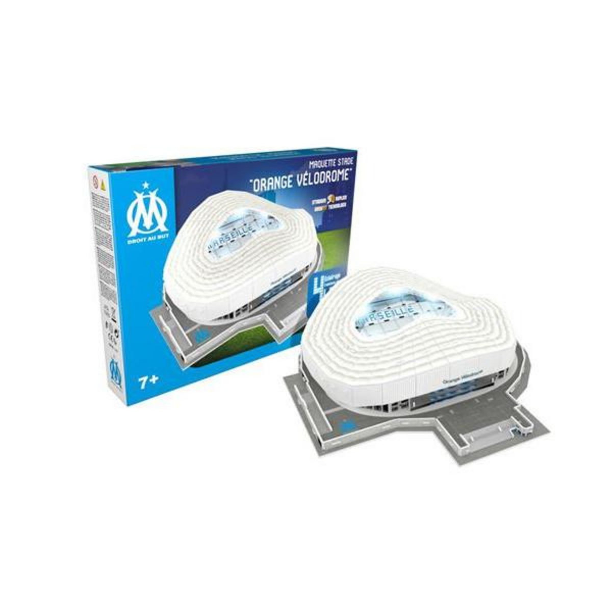 Megableu Puzzle Megableu Stade 3D Orange Vélodrome Olympique de Marseille Version LED