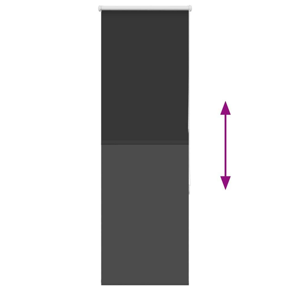 VIDAXL Store enrouleur occultant largeur du tissu 35,7 cm polyester