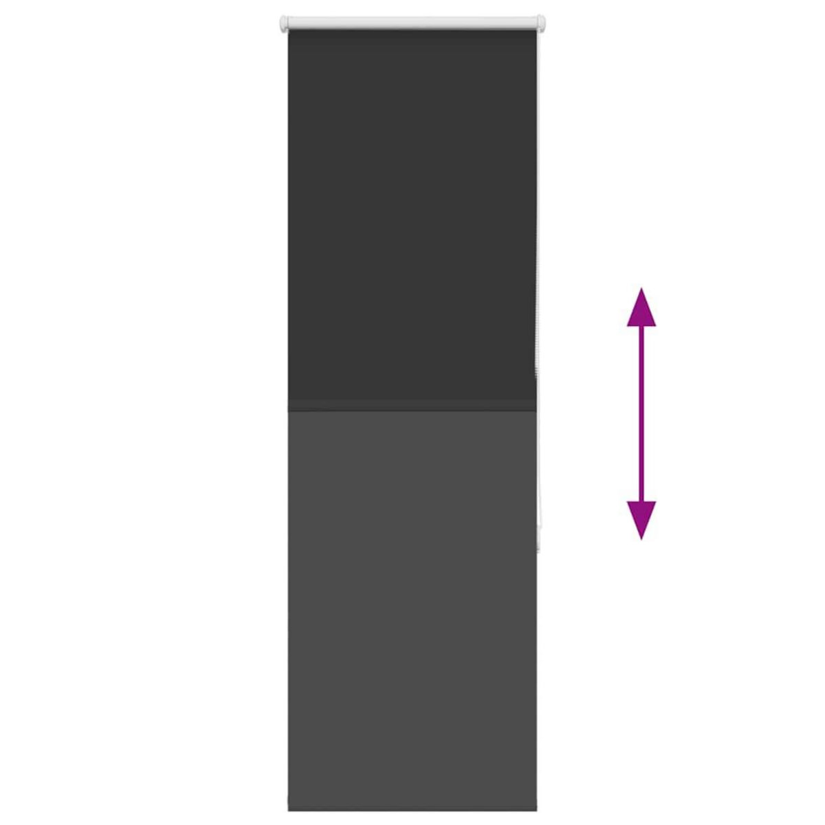 VIDAXL Store enrouleur occultant largeur du tissu 35,7 cm polyester