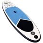 HOMCOM Stand up paddle gonflable surf planche de paddle pour adulte dim. 301L x 76l x 10H cm nombreux accessoires fournis PVC bleu blanc noir