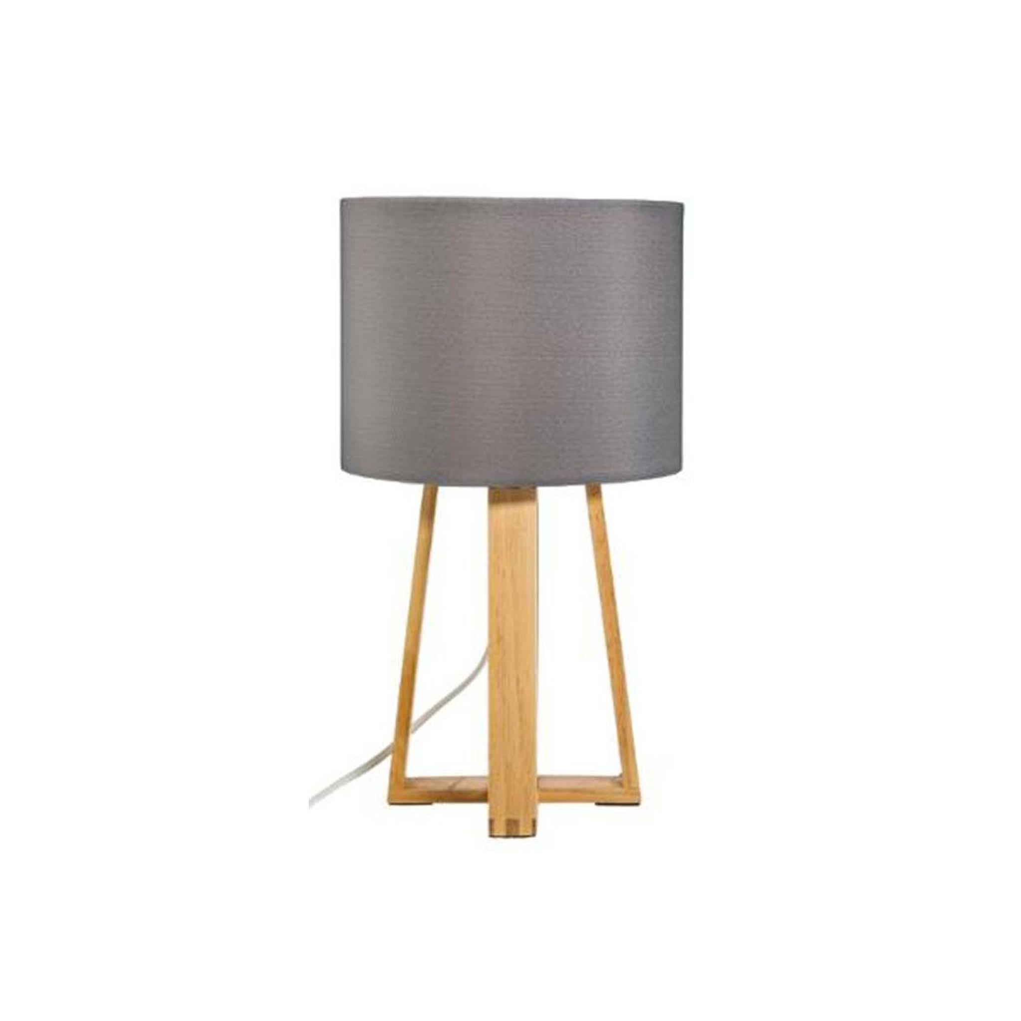 Voir la diapositive 2 : ATMOSPHERA Lampe à poser en bois  scandinave  35cm gris