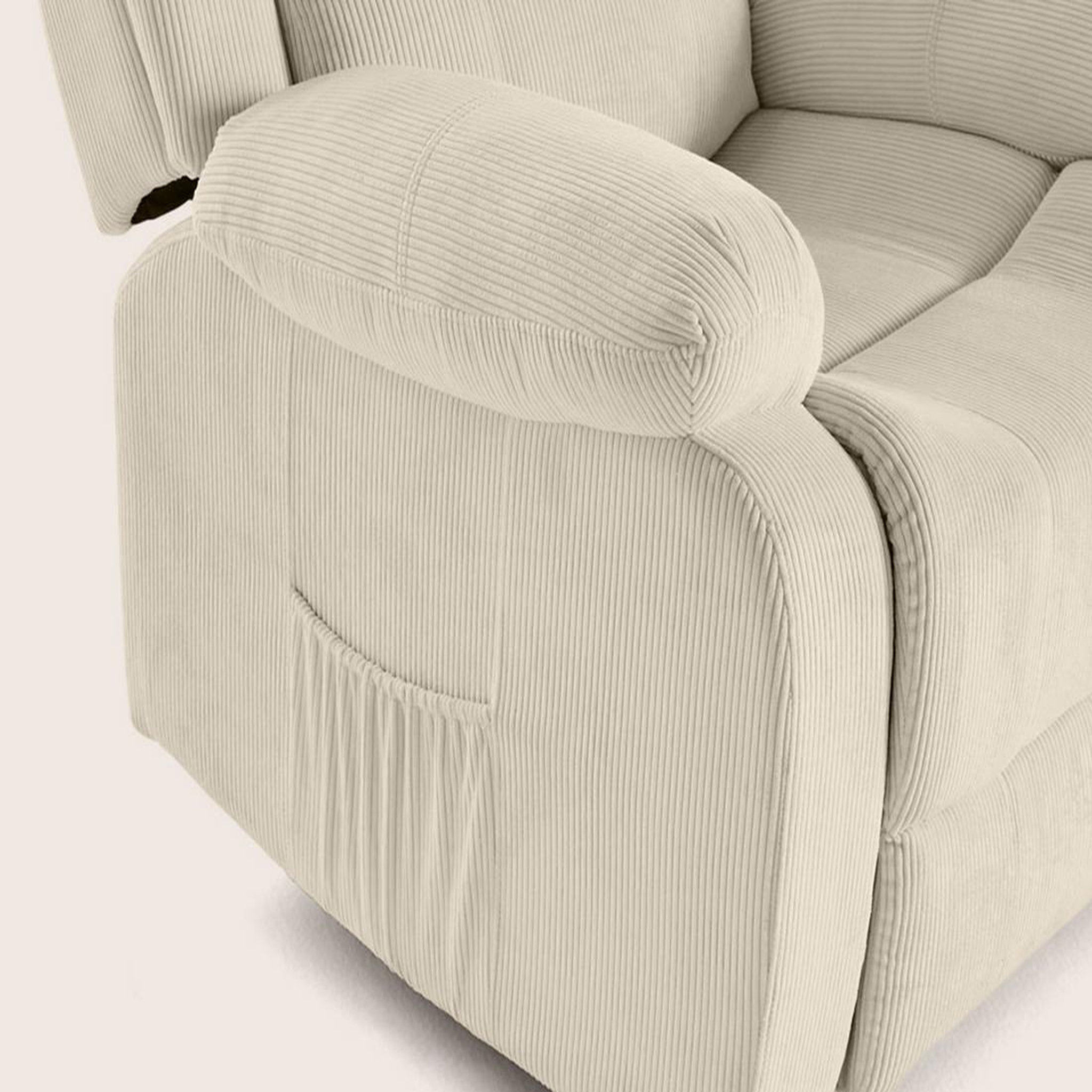 Voir la diapositive 6 : BEST MOBILIER Armand - fauteuil relax électrique en velours côtelé